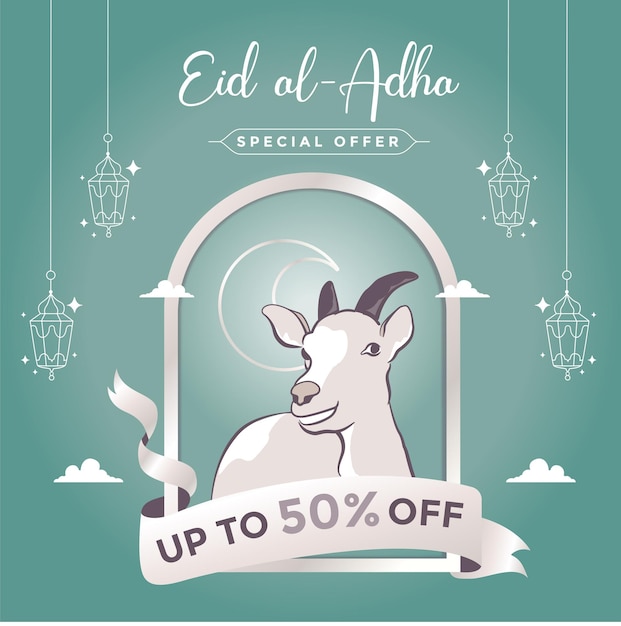 Eid Al adha verkoop verloop instagram social media post
