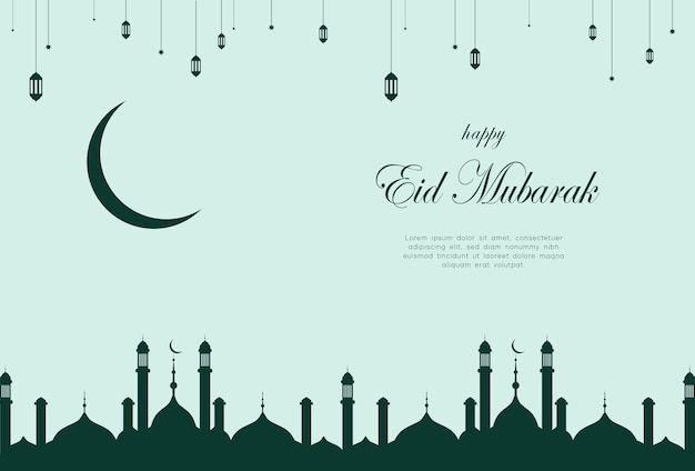 Vector eid al fitr background