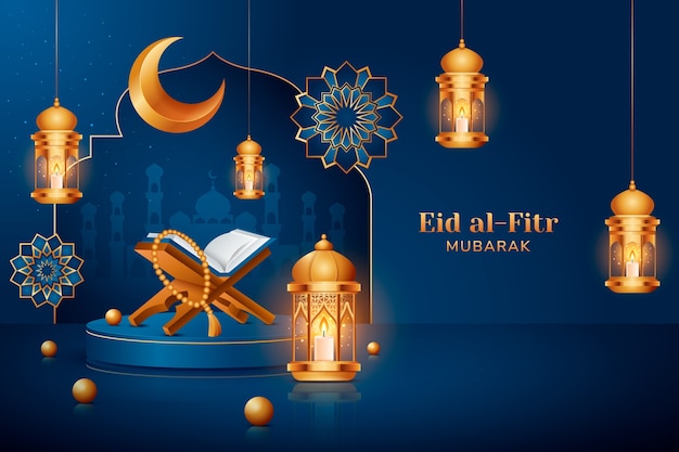 Eid al-fitr mubarak background