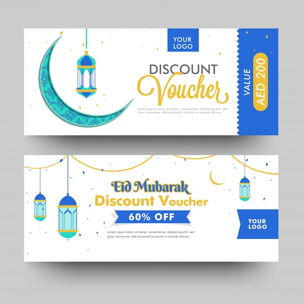 Eid al-Fitr Mubarak bannersjabloon, Sale, korting en de beste aanbieding