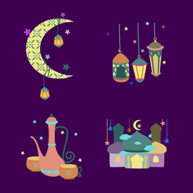 Eid Al Fitr Mubarak illustration