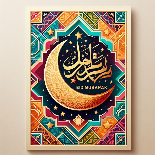 Eid al fitr mubarak vector