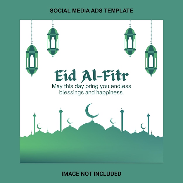 Eid Al-Fitr Social Media Ads Template