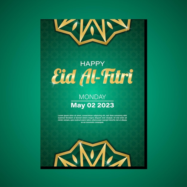 eid al fitri poster social media design banner template vector free. eid mubarak iftar design