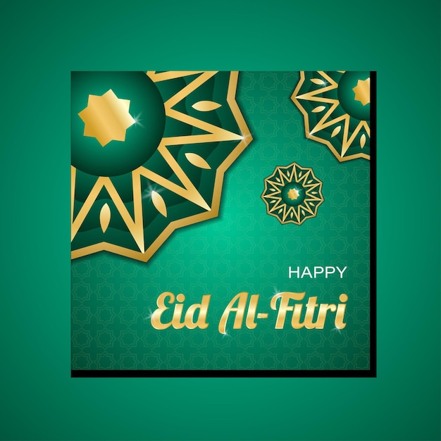 Eid Al Fitri poster sociale media ontwerp banner sjabloon vector gratis. Eid Mubarak iftar-ontwerp