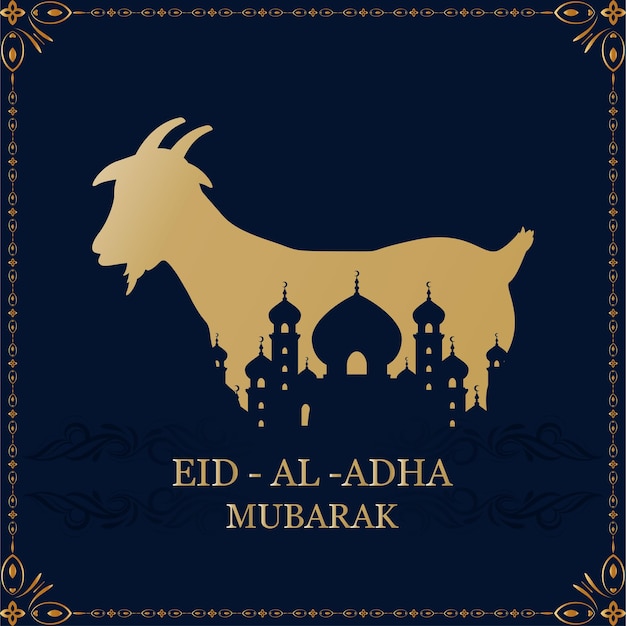 Eid alAdha Bakrid religious holiday festival of Islam celebration background celebrated by Muslims