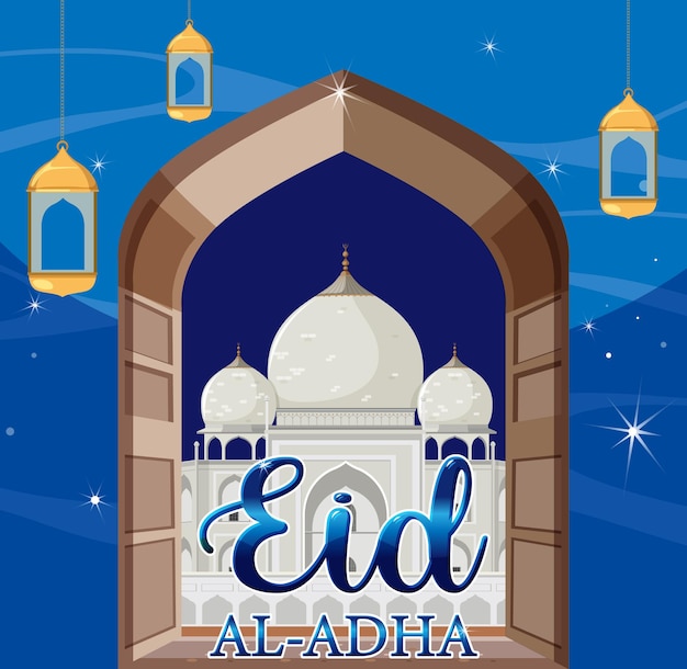 Eid AlAdha-bannerontwerp