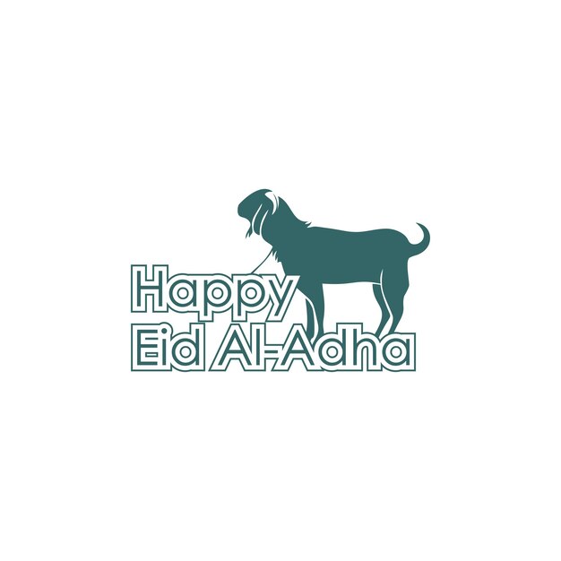 Vector eid aladha greeting logo design vector graphic and eid aladha holiday icon