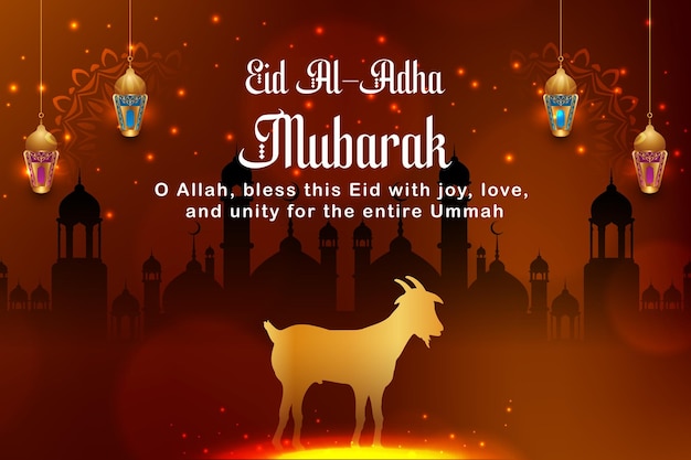 eid aladha mubarak celebration template