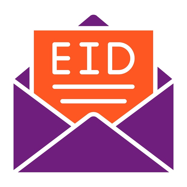 Vettore cartella di eid vector icon design illustrazione