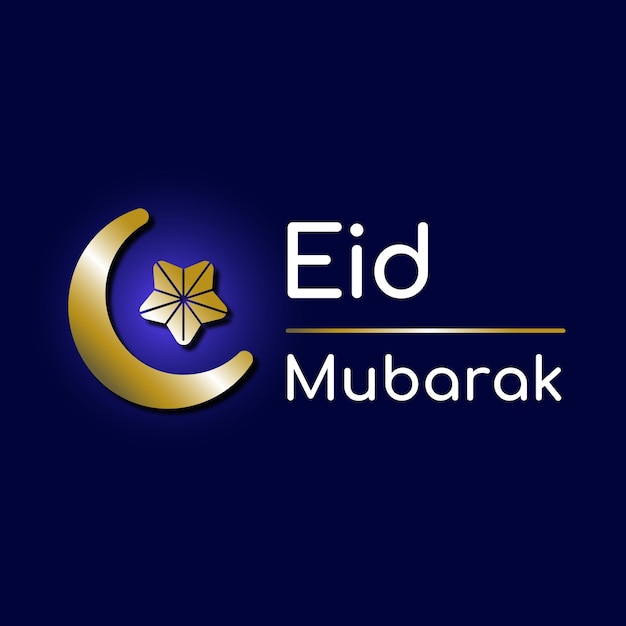 Vector eid celebration logo