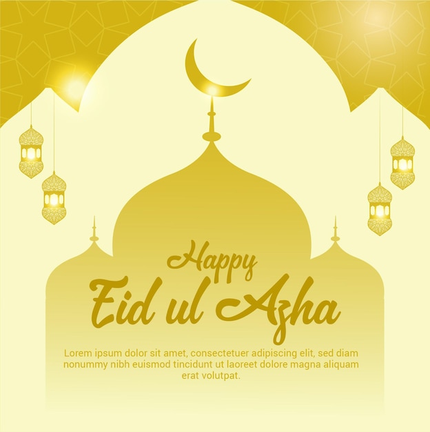 Vector eid day celebration beautiful post editable