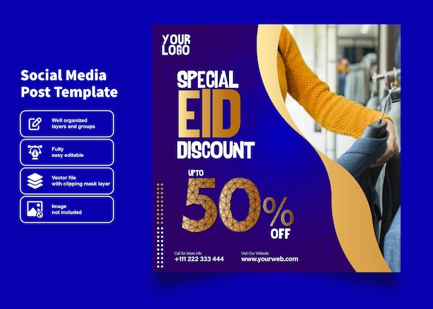 Eid discount post design