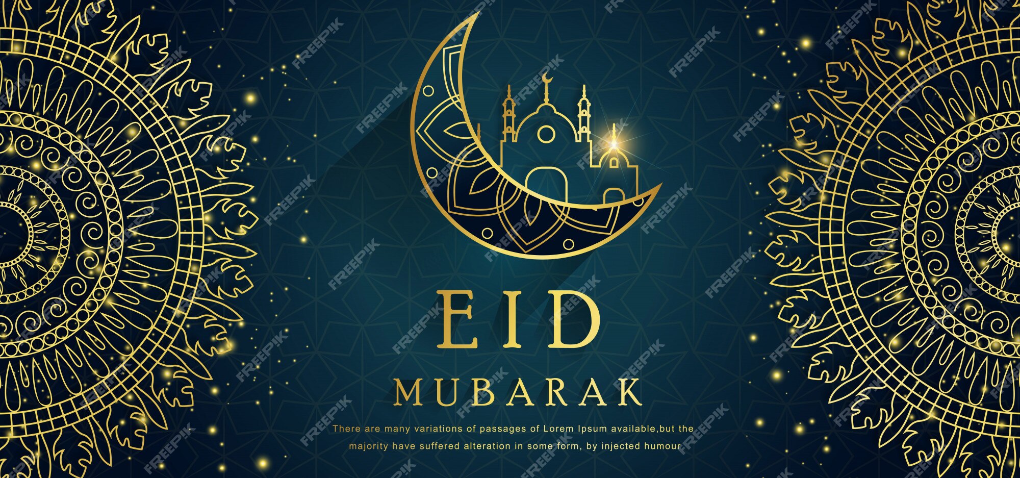 Premium Vector | Eid islamic background