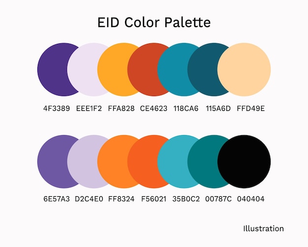 Eid-kleurenpalet