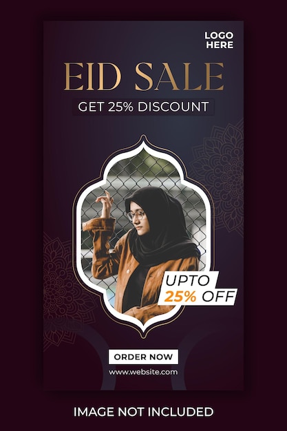 Vector eid mega sale social media story promotion design premium template eps ramadan sale premium vector