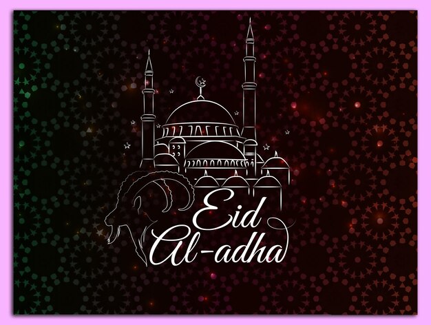 eid mosque illustration vector graphics design