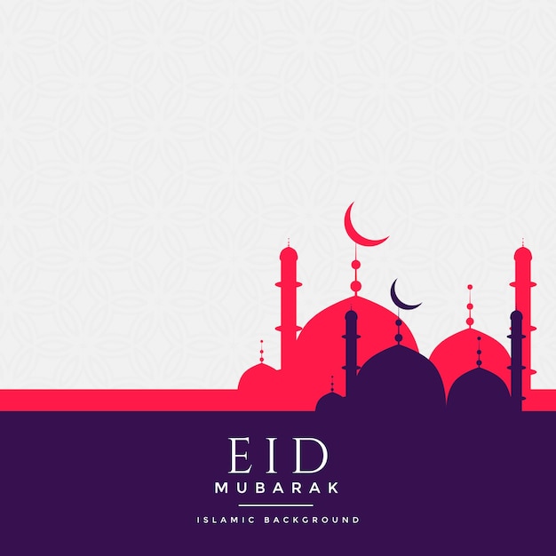 eid mubarak achtergrond vector stock illustratie met moskee en duidelijke achtergrond
