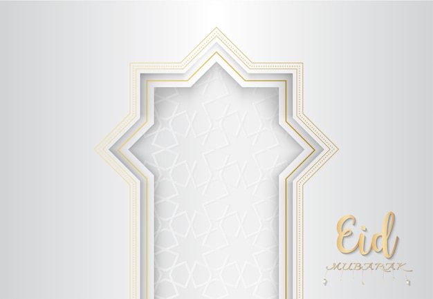 Eid mubarak background, premium concept.