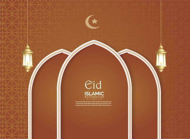 Eid Mubarak banner achtergrond