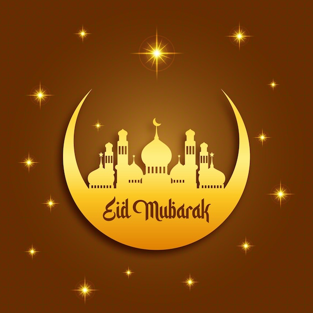 Eid Mubarak banner poster for islami