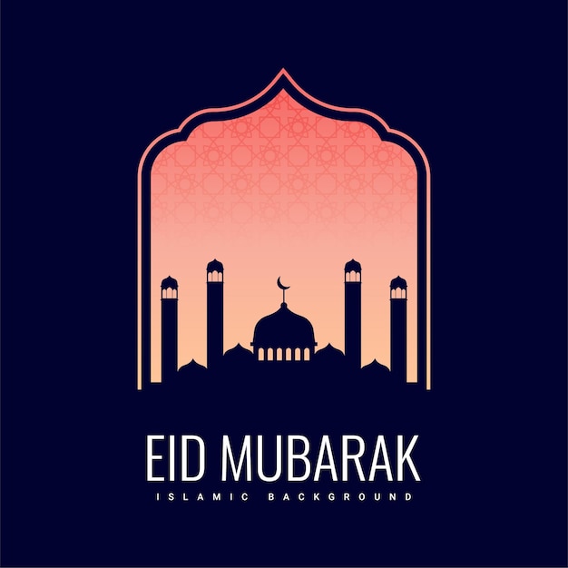 Sfondo di celebrazione di eid mubarak