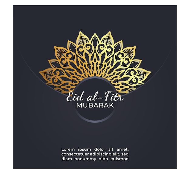 Eid mubarak celebratory illustration