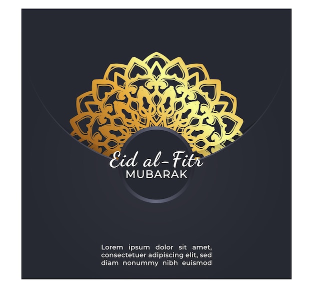 Eid mubarak celebratory illustration