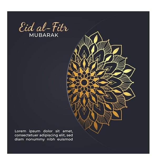 Eid mubarak celebratory illustration