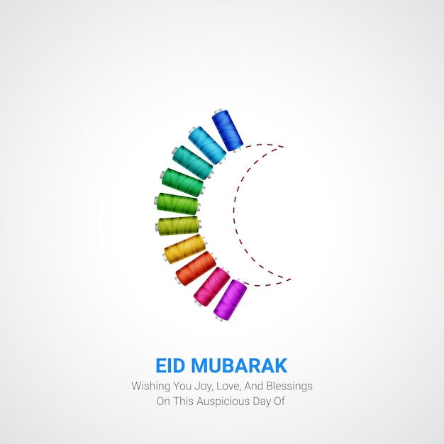 Vector eid mubarak creatieve advertenties ontwerp sociale media poster vector 3d illustratie
