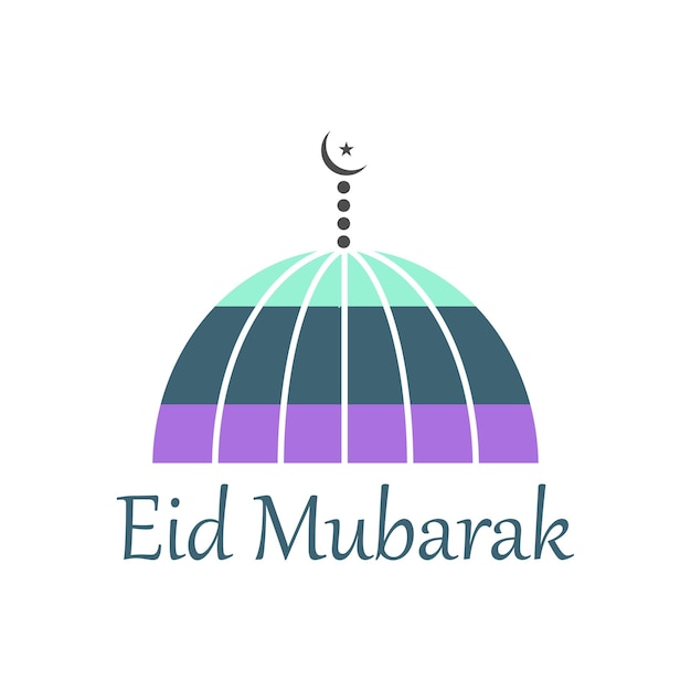Eid Mubarak Design Uitstekend creatief modern symboolteken