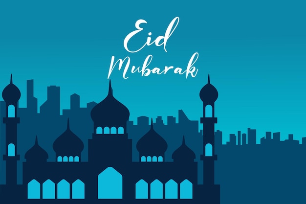 Vector eid mubarak and eid ulfitr background template