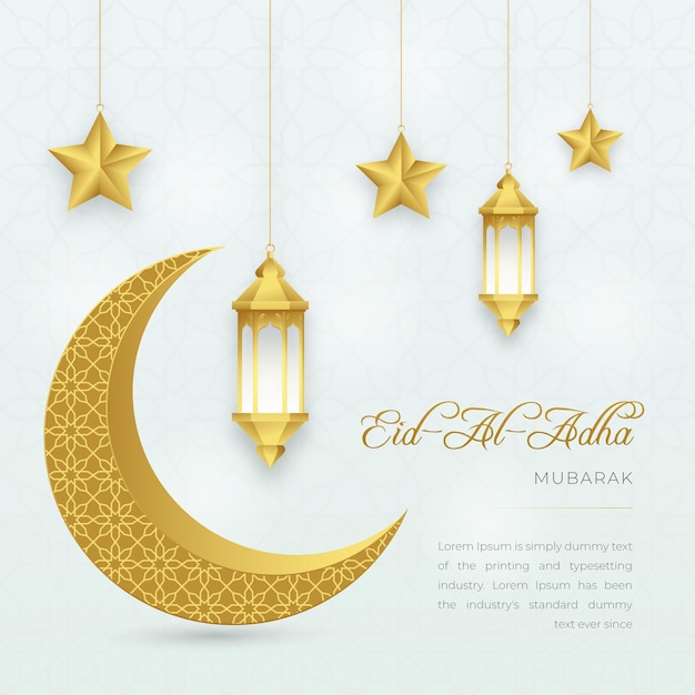 Eid Mubarak en AidAlAdha social media postontwerp