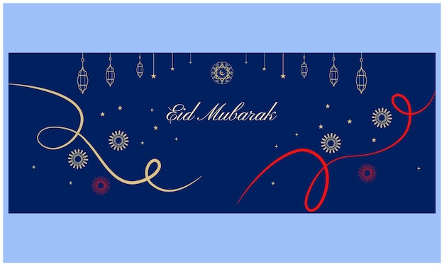 Eid Mubarak en Ramadan Kareem Vectorgraphics Ideaal voor banners, posters, flyers en brochures