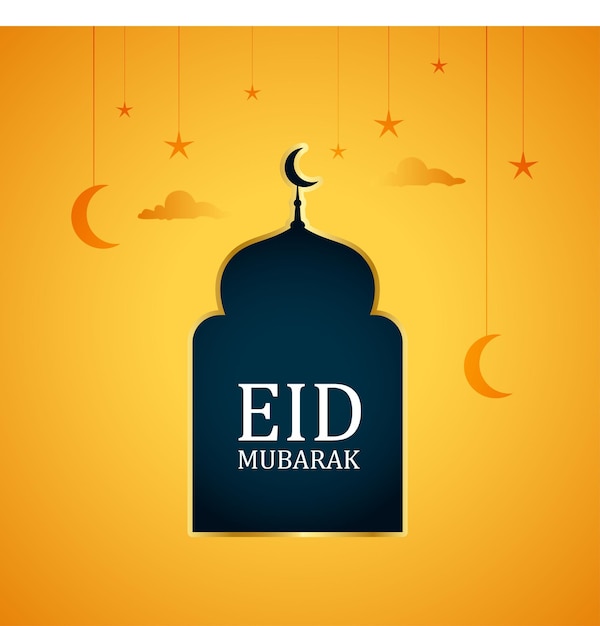 Eid Mubarak Facebook post design template