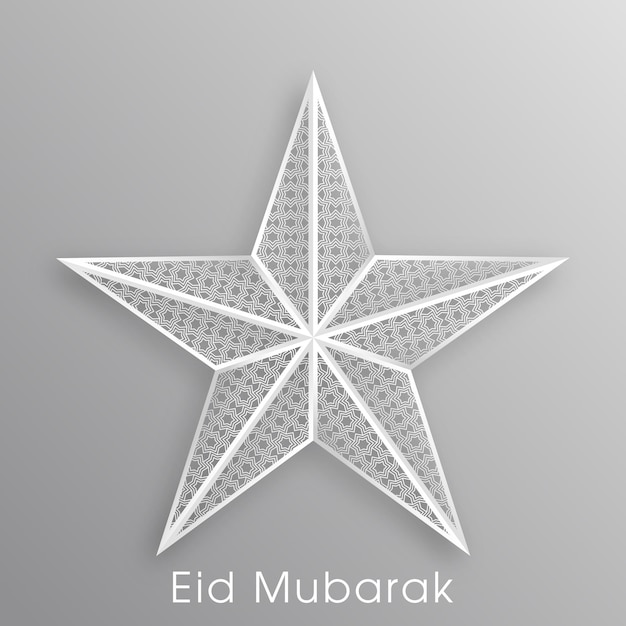 Biglietto di auguri eid mubarak per la celebrazione del festival della comunità musulmana