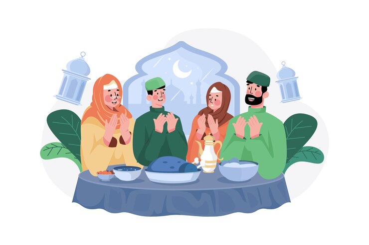 Eid Mubarak Illustration concept