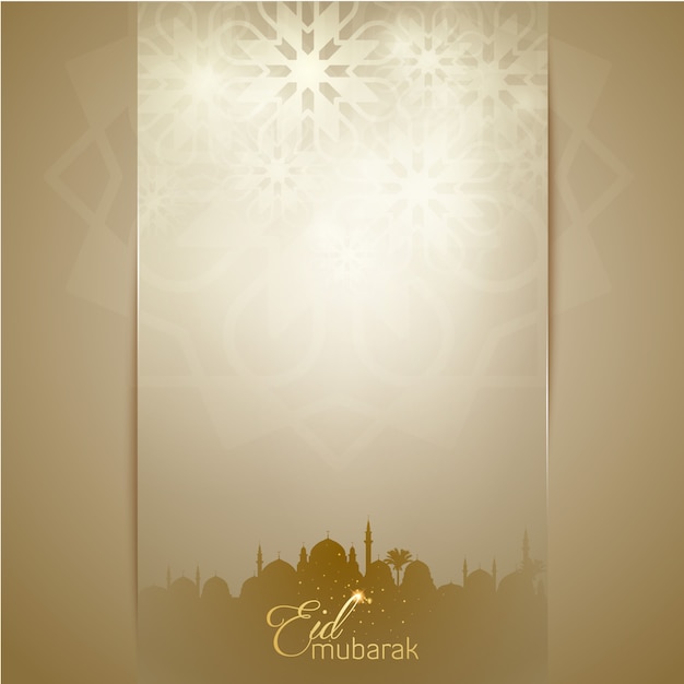 Eid mubarak islamic background greeting banner