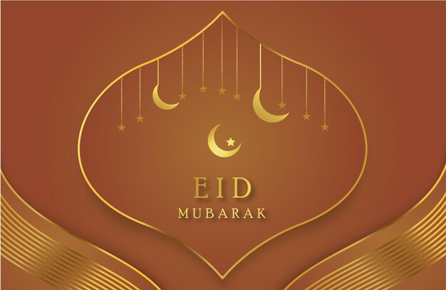 Vector eid mubarak islamitisch groetontwerp