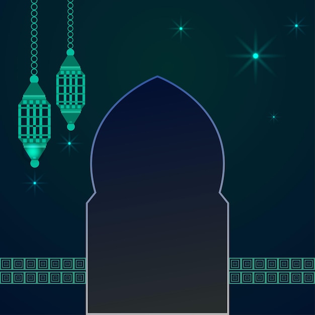 Eid mubarak islamitische achtergrond sjabloon