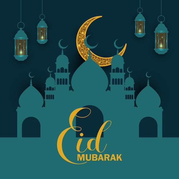 Eid Mubarak Islamitische achtergrond
