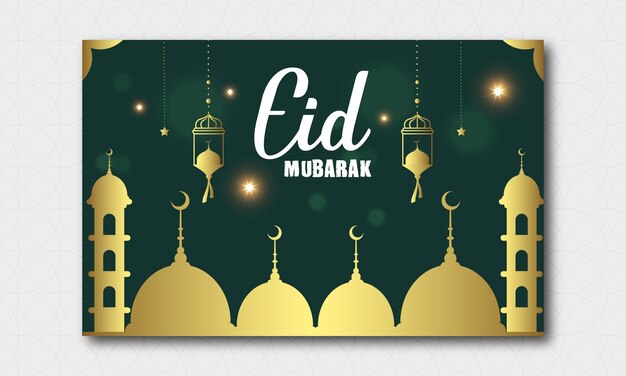 Eid Mubarak moslim eid cultuur Arabische stijl ontwerp