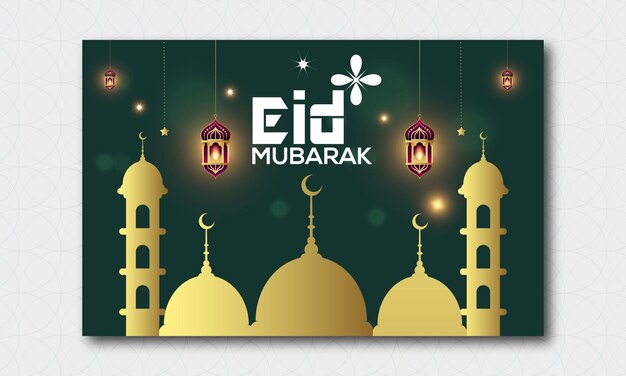 Eid Mubarak moslim eid cultuur Arabische stijl ontwerp