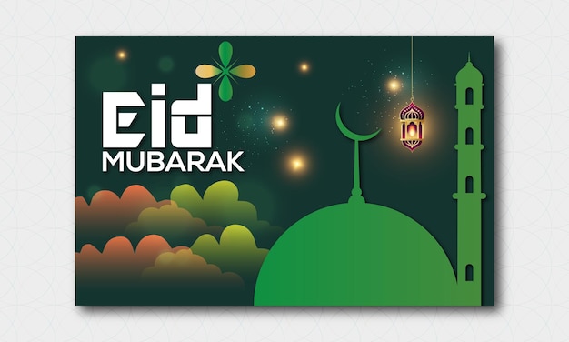 Eid Mubarak moslim eid cultuur Arabische stijl ontwerp