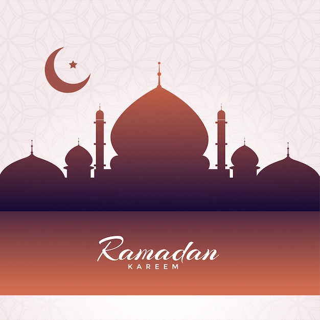 eid mubarak mosque silhouette background