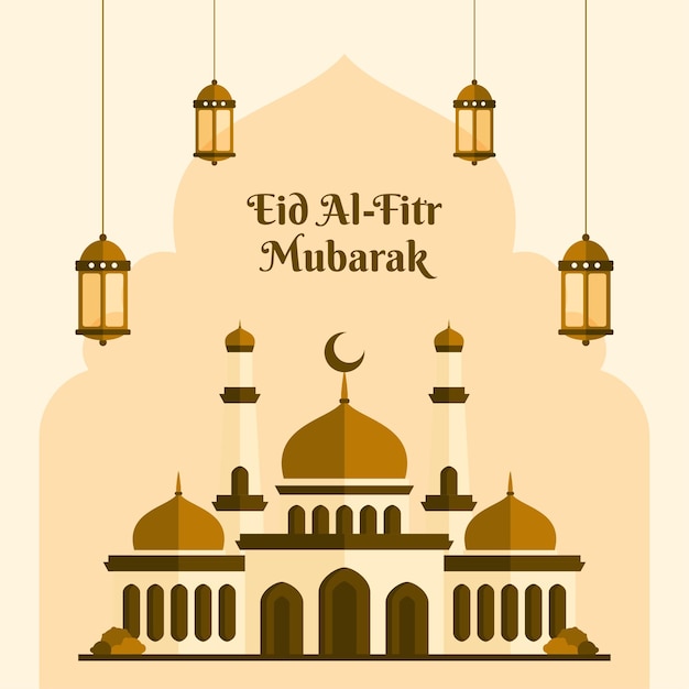 Eid Mubarak ontwerpbanner