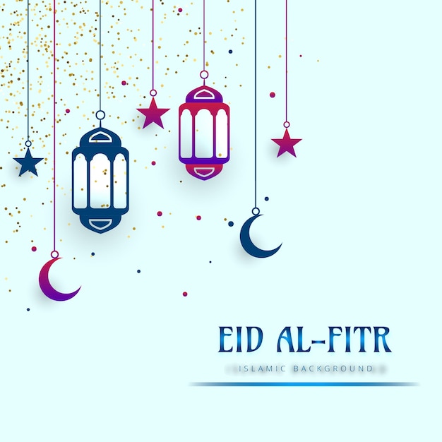 Vector eid mubarak poster design