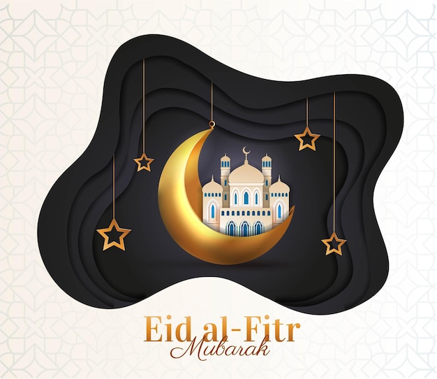 Vector eid mubarak poster