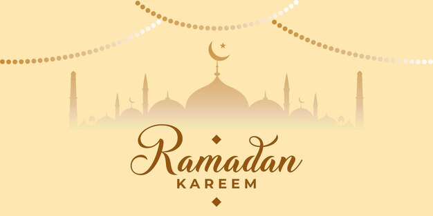 Eid mubarak ramadan kareem festival banner design.