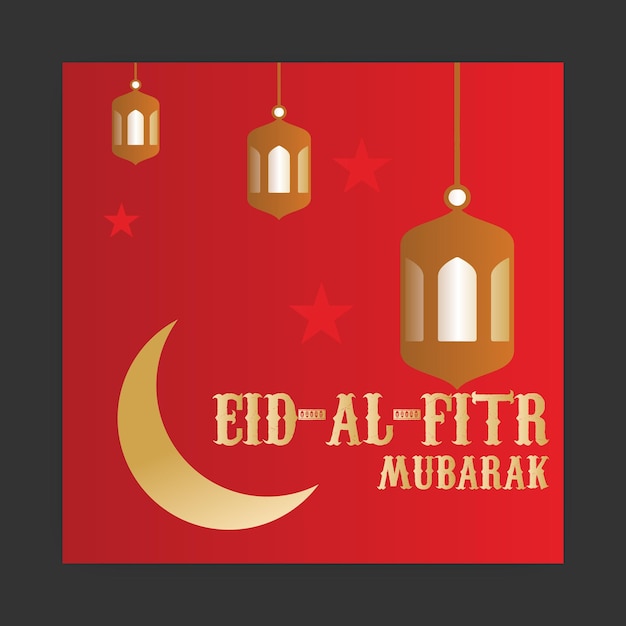 Eid mubarak-sjabloonontwerp